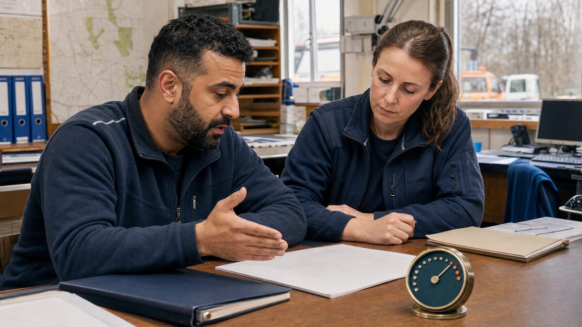 Arbeitsszene für Modul 5: Agenten, Störung und Vorfall